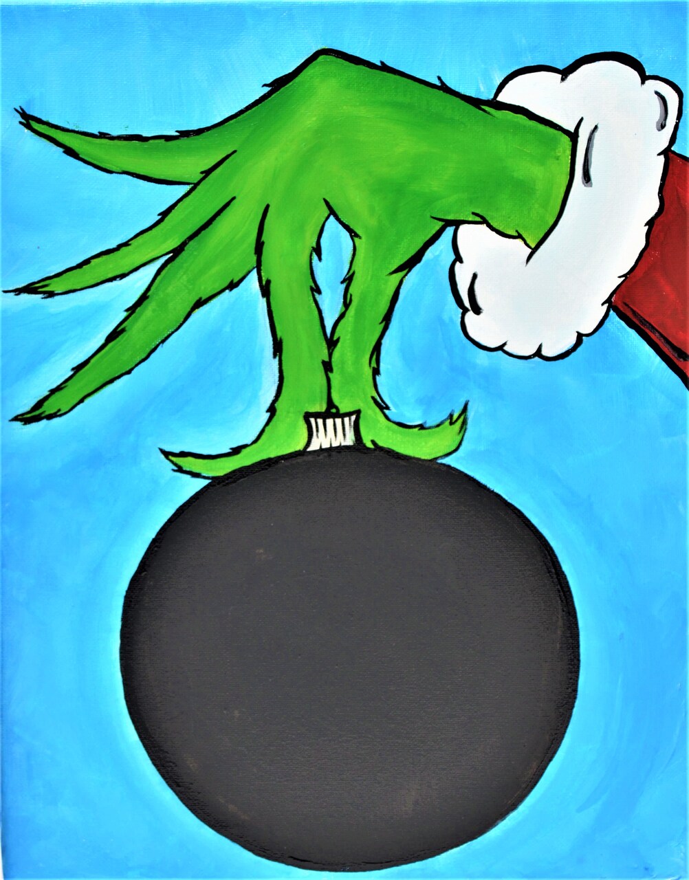 Christmas Paint Kit - Christmas Countdown Acrylic Painting Kit & Video Lesson, Art Gift Set, DIY Christmas Craft, Beginner Painting, Paint At Home, Paint Party